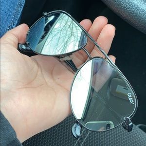 Quay x Desi mini mirrored high key sunglasses